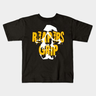 Grim stamped yellow Kids T-Shirt